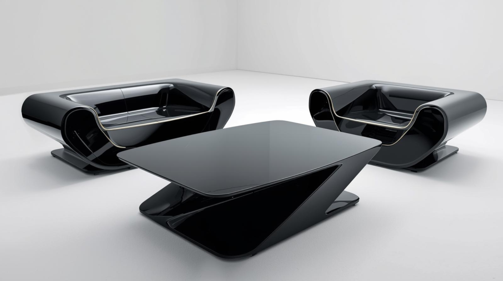 Elegansi Modern: Custom Furniture dengan Finishing High-Gloss dan Gaya Futuristik 1 ✅ | Jualkayu 2026 Furniture dengan Finishing High-Gloss dan Gaya Futuristik